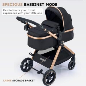 2-in-1-baby-stroller-convertible-bassinet-pushchair-for-infants